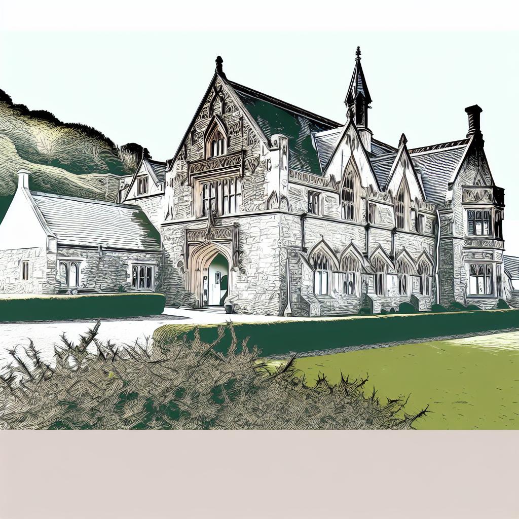 The Gothic Revival architecture of Strawberry Hill House.