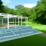 The architectural innovation of the Farnsworth House.