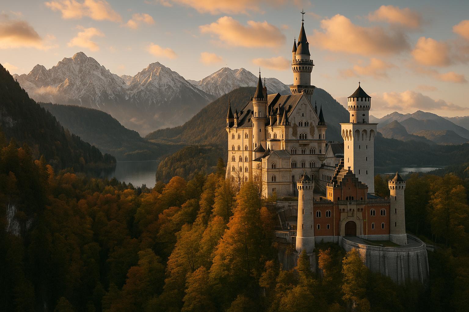 The breathtaking beauty of Neuschwanstein Castle in Germany.