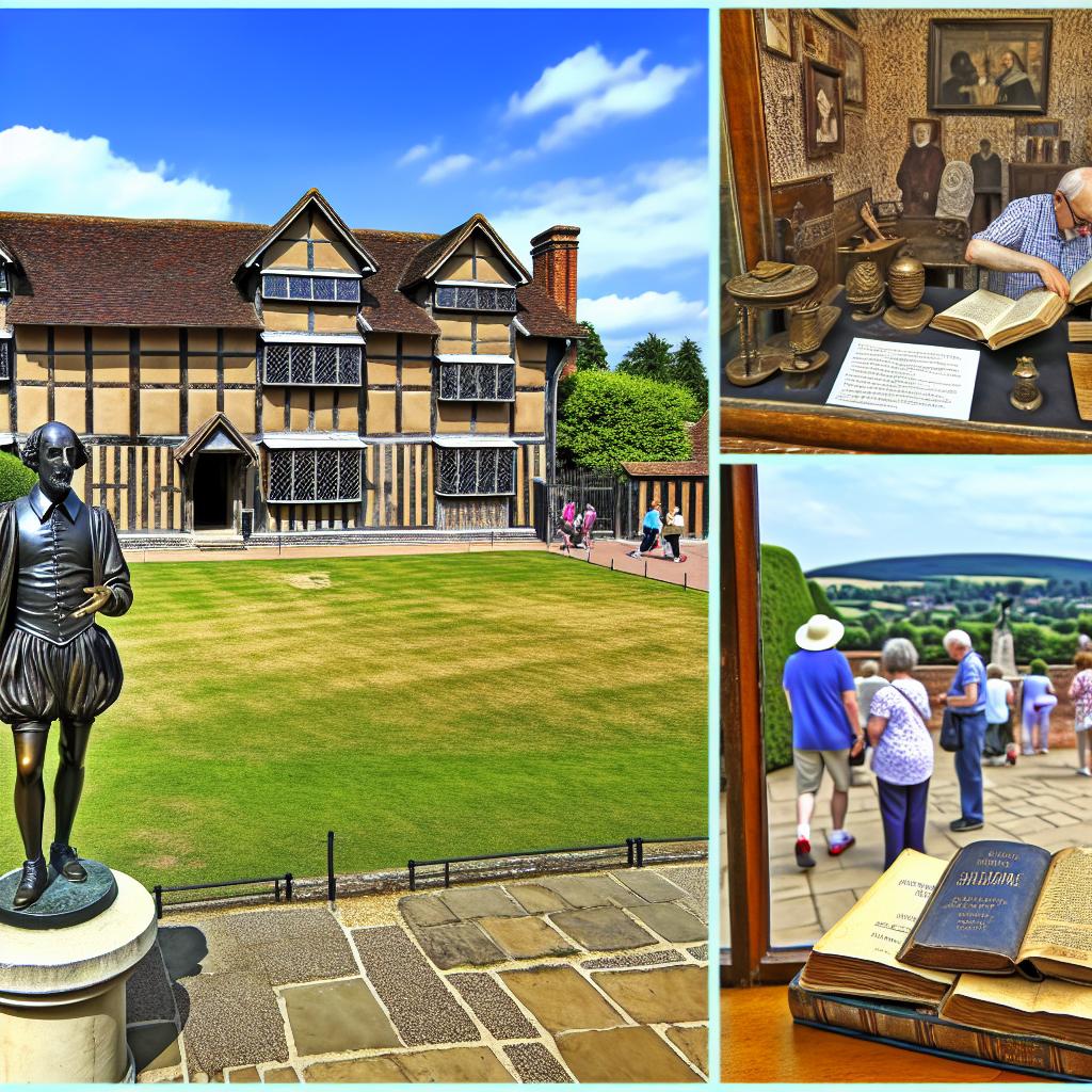 The cultural impact of Shakespeare’s Birthplace in Stratford-upon-Avon.