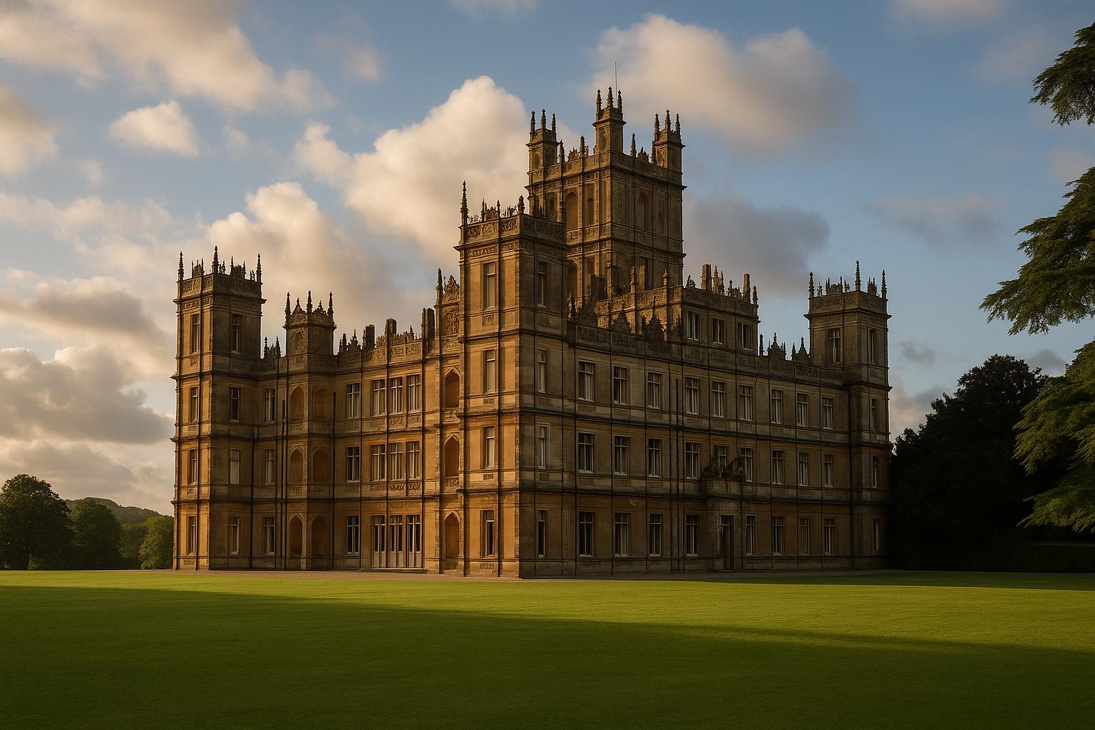 The elegance of Downton Abbey’s Highclere Castle.