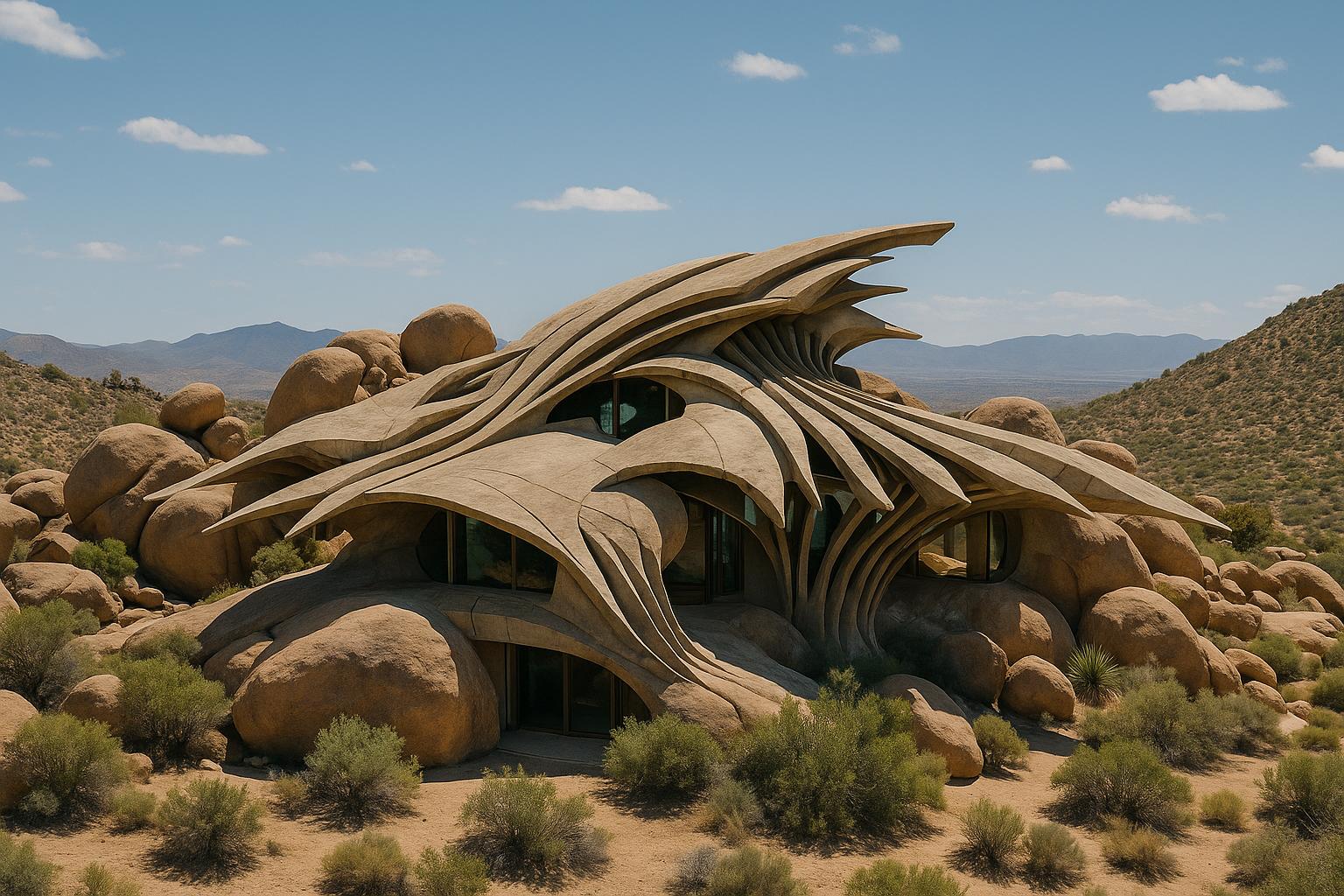 The environmental harmony of the Desert House by Kendrick Bangs Kellogg.