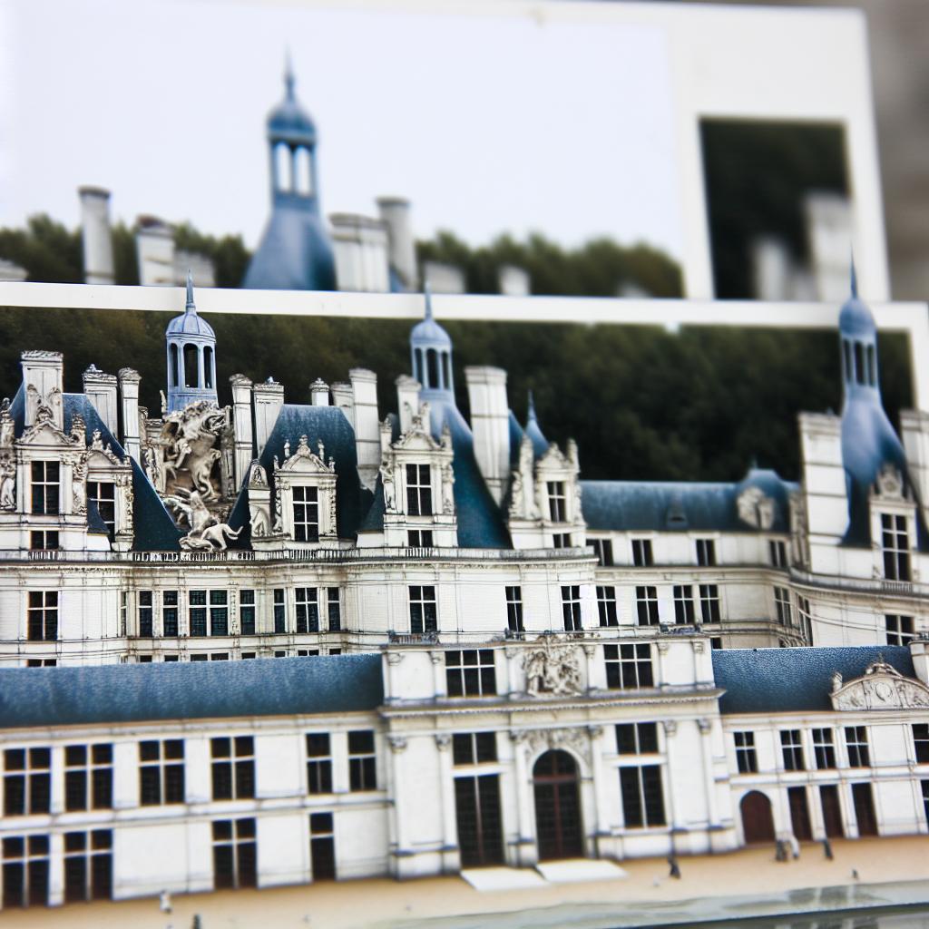 The extravagant design of the Château de Chambord.