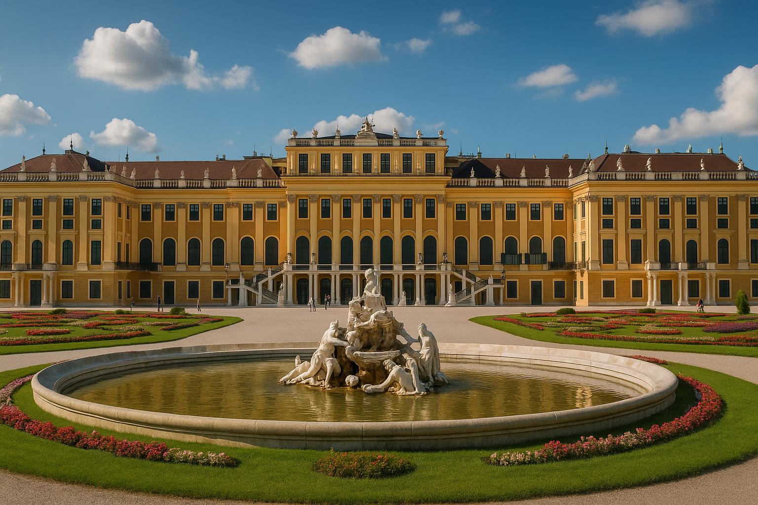 The grandeur of the Schönbrunn Palace in Austria.