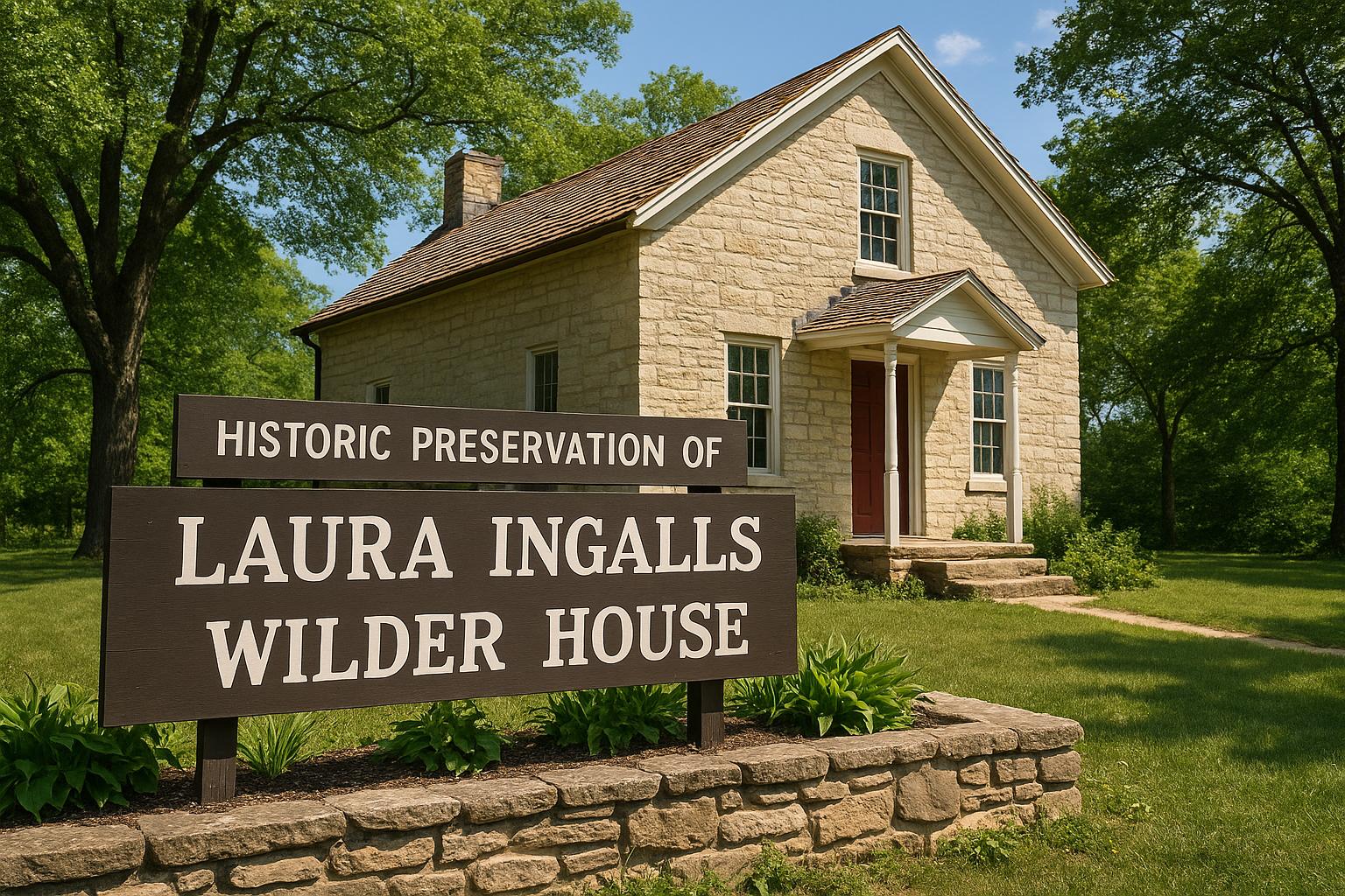 The historic preservation of the Laura Ingalls Wilder House.
