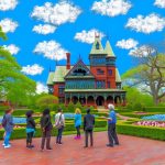 The historical preservation of the Mark Twain House.