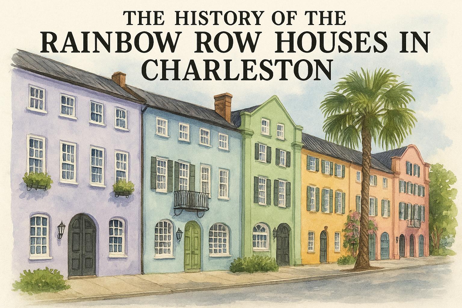 The history of the Rainbow Row houses in Charleston.