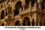 The intricate carvings of Mysore Palace in India.