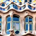 The intricate details of the Casa Batlló in Barcelona.