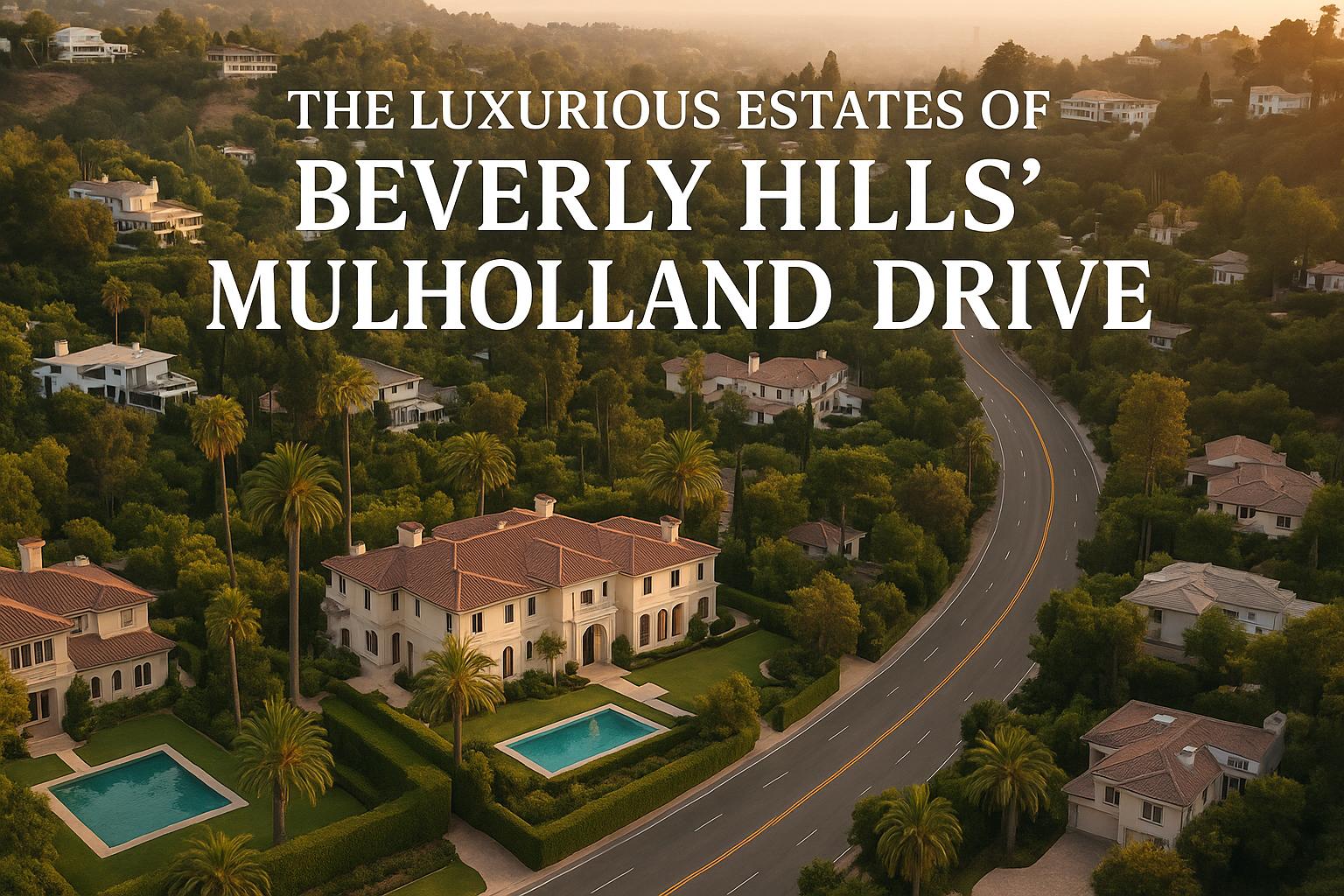 The luxurious estates of Beverly Hills’ Mulholland Drive.