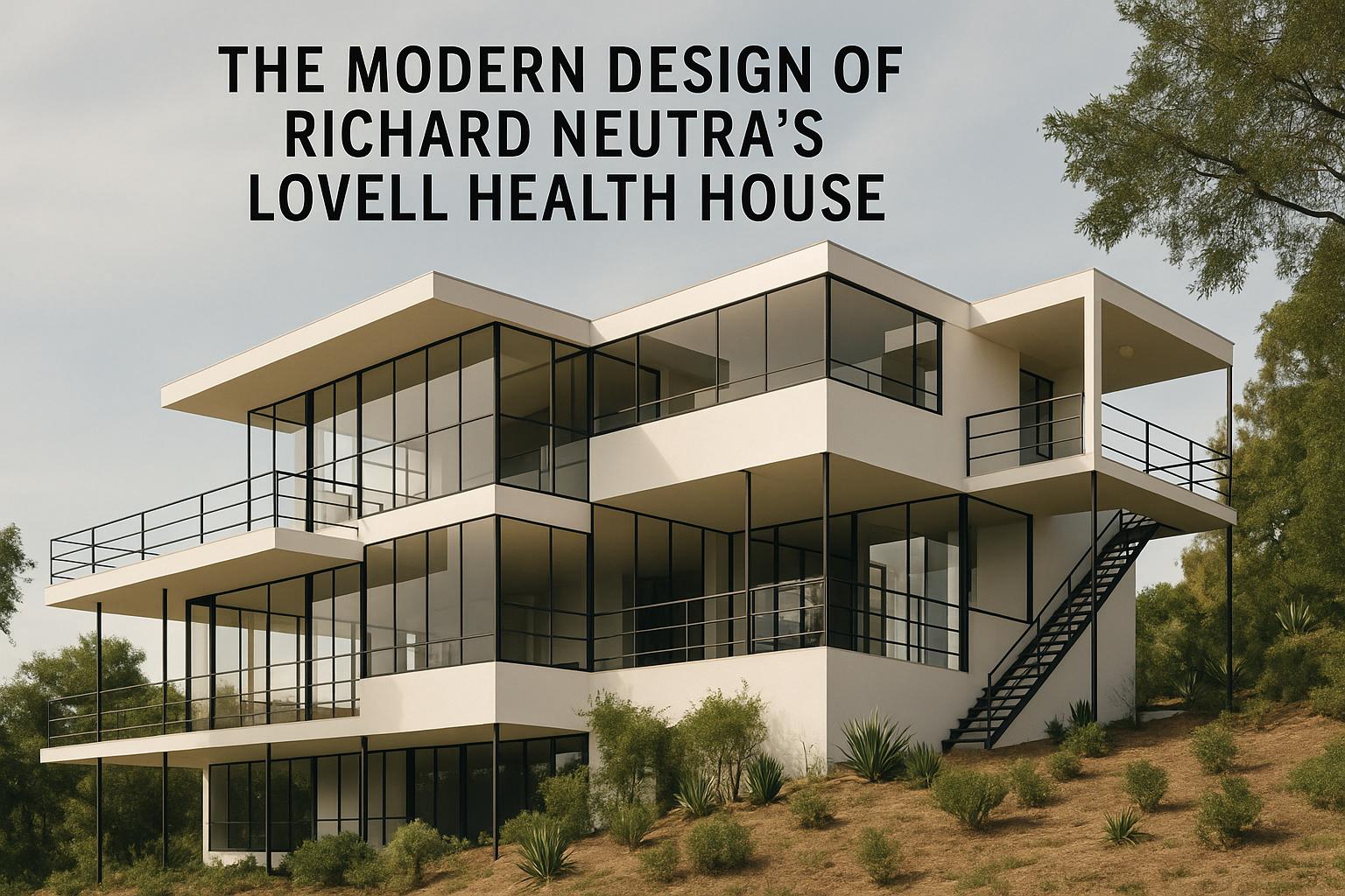 The modern design of Richard Neutra’s Lovell Health House.
