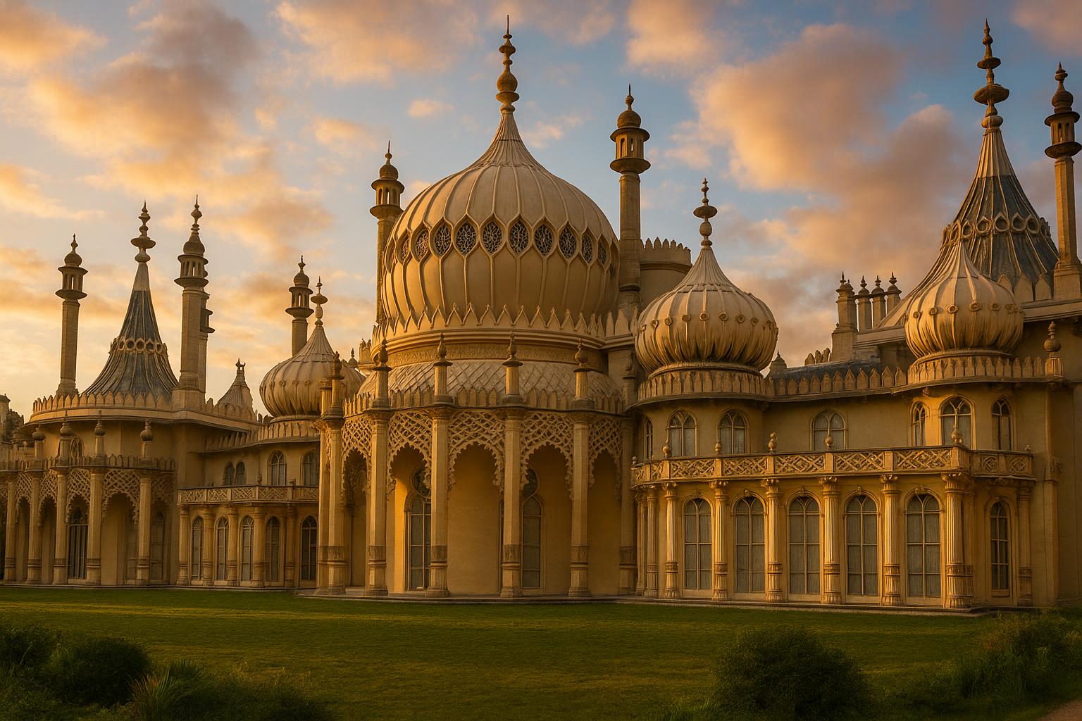 The opulence of the Royal Pavilion in Brighton.