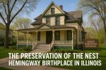 The preservation of the Ernest Hemingway Birthplace in Illinois.