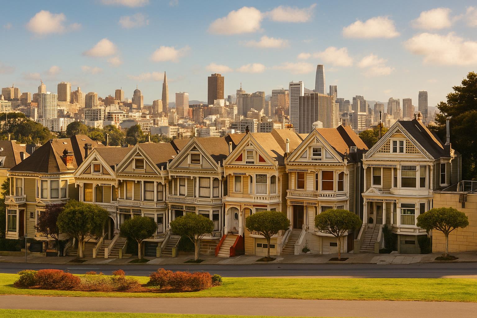 The unique beauty of the Painted Ladies in San Francisco.